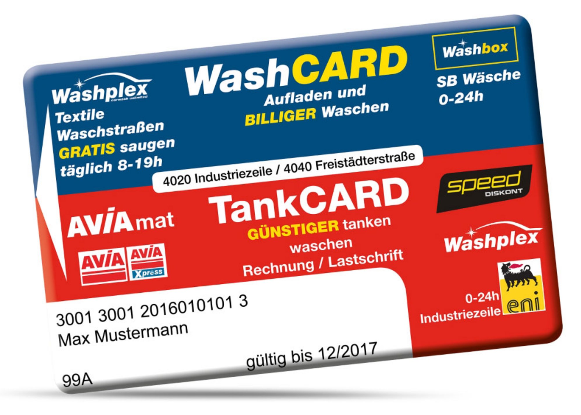 Die Washplex Wash- & TankCARD Die Washplex Wash- & TankCARD